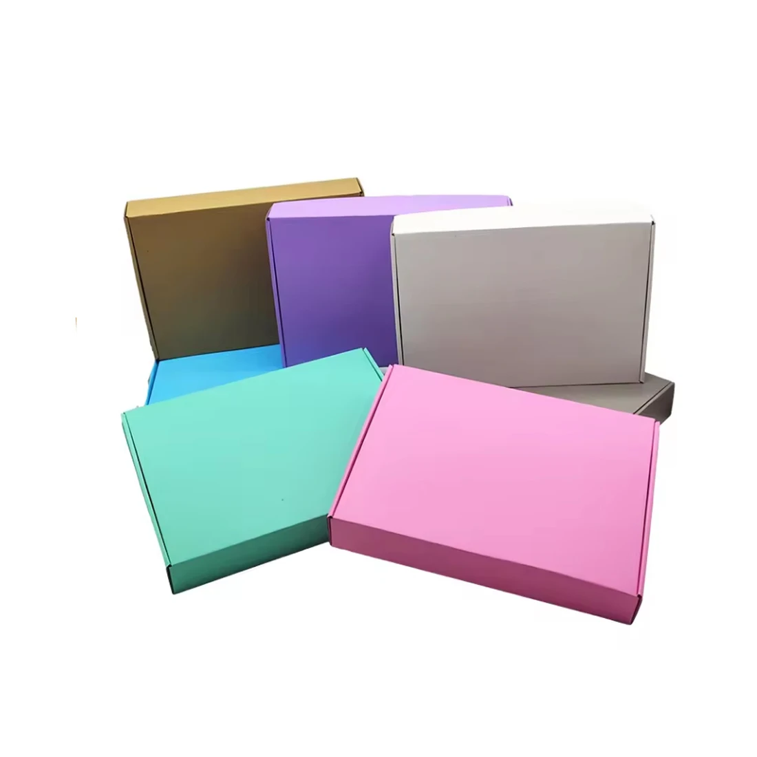 2024 Colorful corrugated materials mailing boxes shipping boxes