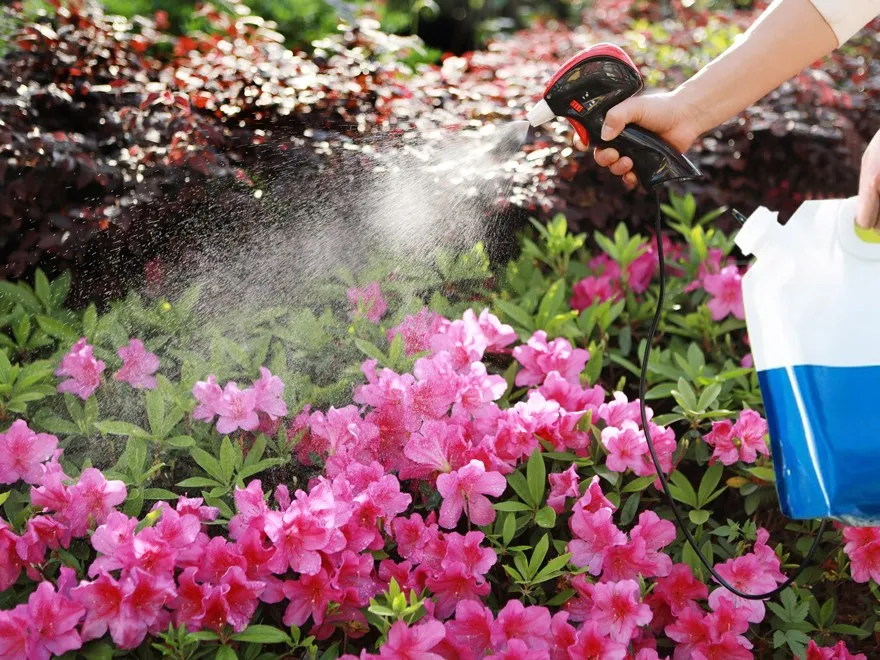 Battery Spray pump operated Trigger Sprayer trigger Spray Cleaner with fine mist sprayer nozzle for garden