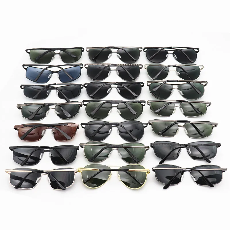 2022 New Trendy Mix Order Promotional High quality polarized sunglasses men luxury metal sunglasses UV400 in stock