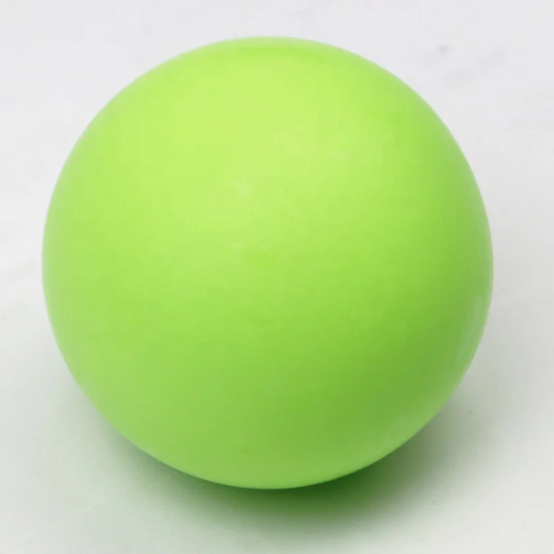 Color Coded Custom Logo Sports Exercise Gym Stress Relief Rehabilitation Silicone Rubber Myofascial Massage Single Lacrosse Ball