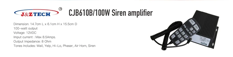 Sirena cjb electronic vehicles warning siren amplifiers car alarm siren cjb 610 for sale