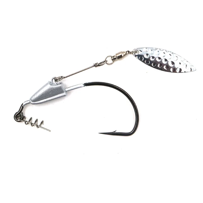 Fishing hook With lead Crank Hook Barbed Hook High Carbon Steel Lure Soft Bait Fishhook Fishing Tackle 3/0# 4/0# 5/0#
