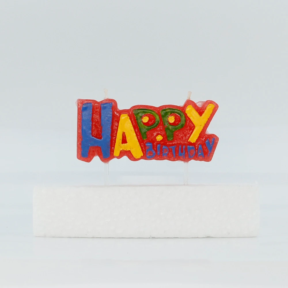 Excellent Quality Happy Birthday letter candles Overall Birthday Candles Joint Birthday Candles In Bulk