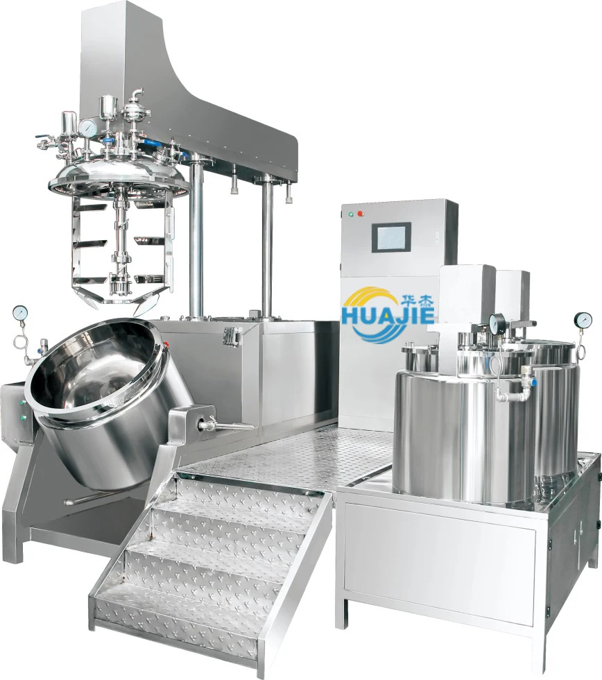 HUAJIE 5L-20000L homogenizing emulsifying mixer mayonnaise continuous emulsifier machine mayonnaise