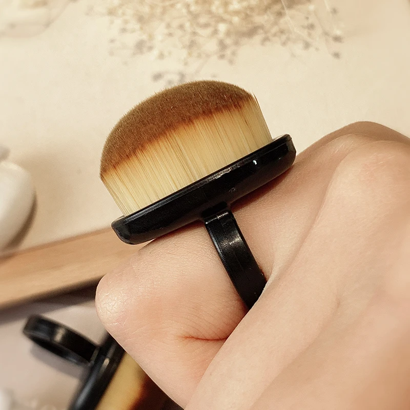 High Quality Beauty Detailing Circle Clearing Brush Nail Cleaner Brush Adjustable Ring Dust Brush Nail Polish Clean