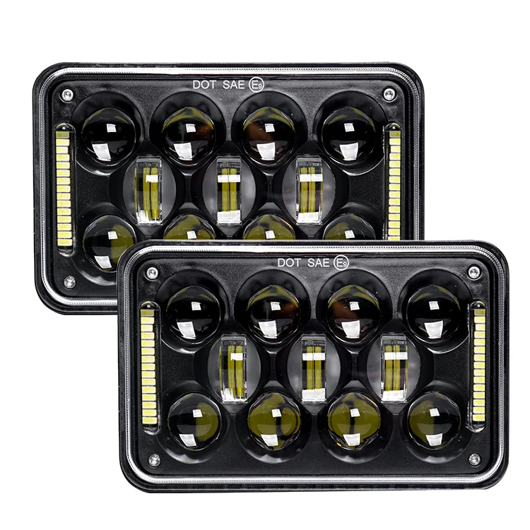 4X6 Square Led Headlight 12 Volt Parking Lights For Trucks Square Headlights Restoration Kit With High Low Beam