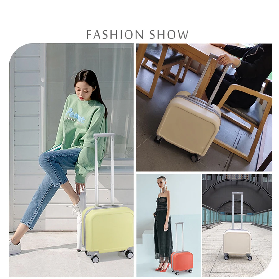 2022 New Design High Quality ABS 16 Inch Luggage Sets Rolling School Bag Hand Luggage Suitcase