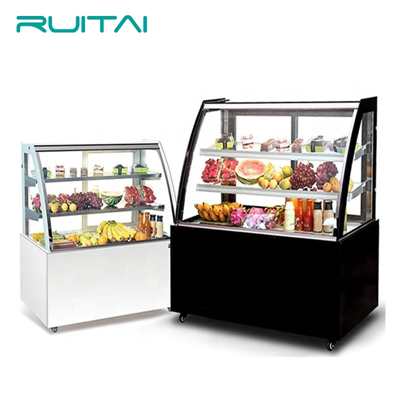 Белый витринный холодильник для тортов RUITAI