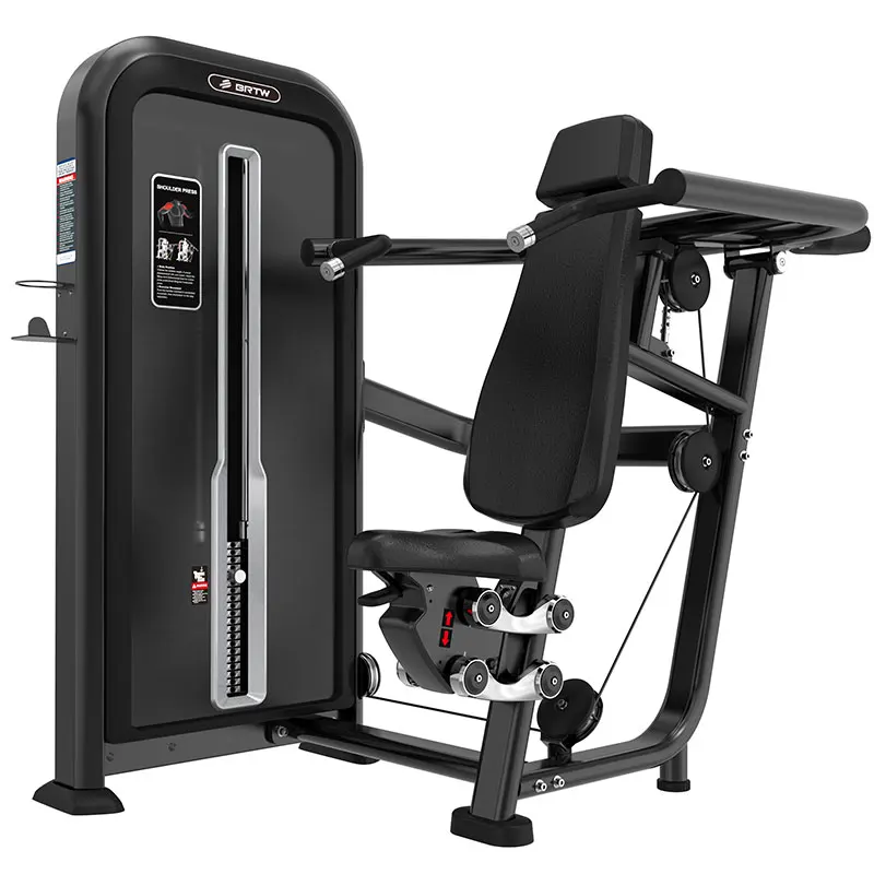Factory Gym Commercial Fitness Equipment Pin Loaded Strength Machine Seated Shoulder Press