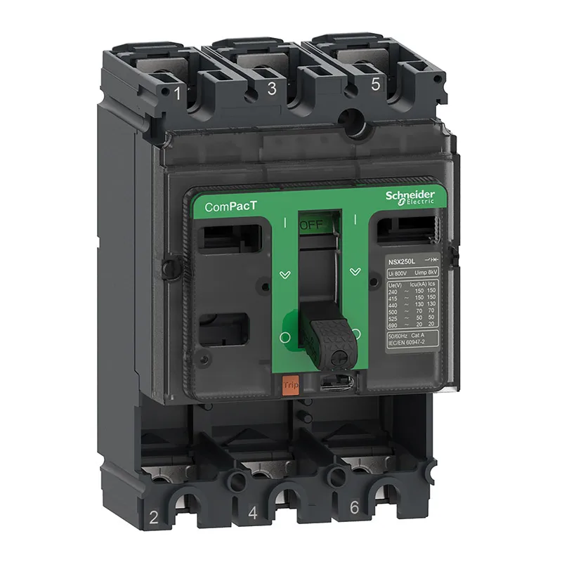 Original NSX100F 36kA AC 3P 100A NSX Series Circuit breaker C10F3