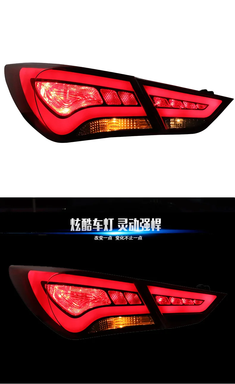Auto Accessories For Hyundai Sonata 2010-2015 taillight 2011-2017 Plug&Play High Quality Retrofit Plug&Play Headlight Assembli