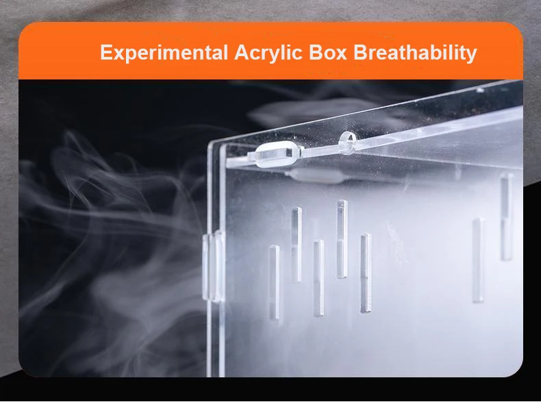 Muilt-sizes Acrylic Reptile Enclosure Breeding Box Terrarium Cage For Frog Spider Insect Acrylic Reptile Cage