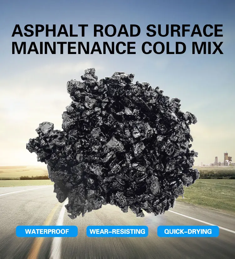 Eco-friendly Road Repair And Maintenance Waterproof Strong Adhesive Cold Mix Asphalt For Highway Road