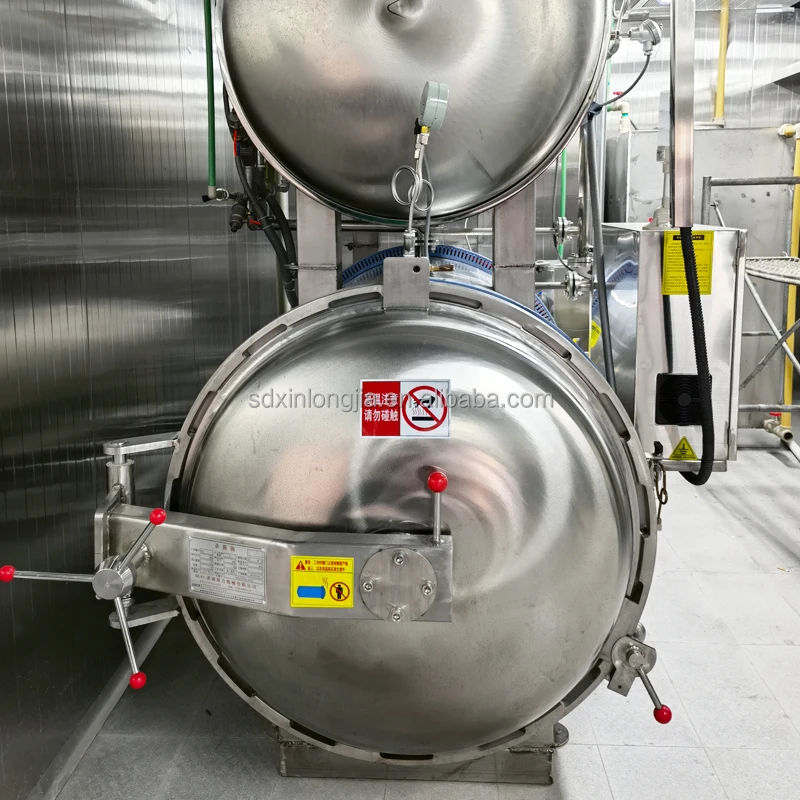 High Quality Temperature Steam Retort Equipment Food Canned Mushroom Autoclave And Sausage