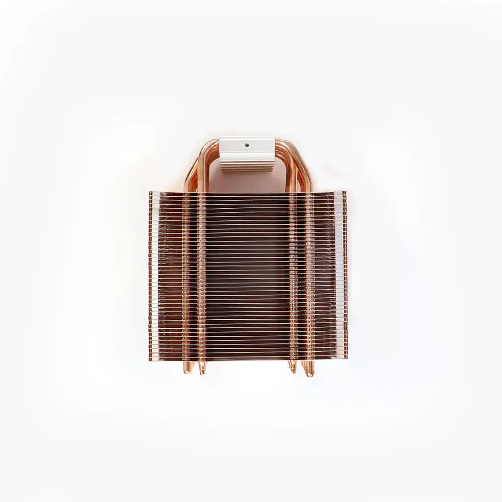 Zipper Aluminum And Copper Material Fin Sheet Heat Sink