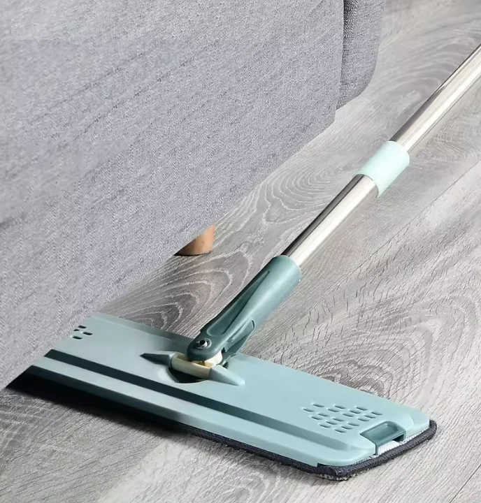 Automatic Spin Microfiber Mop Bucket Smart Home Floor Cleaning Wringing Mop Flat Squeeze Hand-Free Wrapping Magic Microfiber