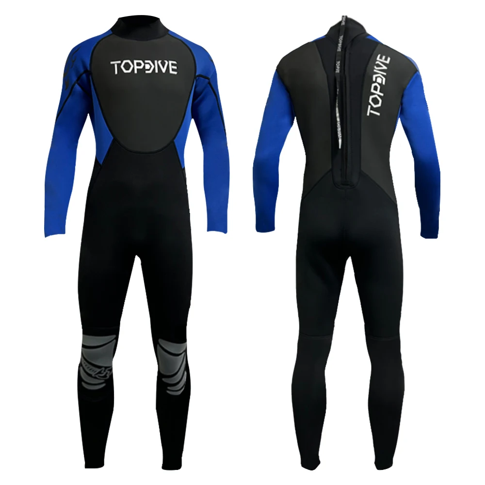 Customized 3mm Thermal Wetsuit Neoprene Fabric Full Long Sleeve Diving Wetsuit for Men