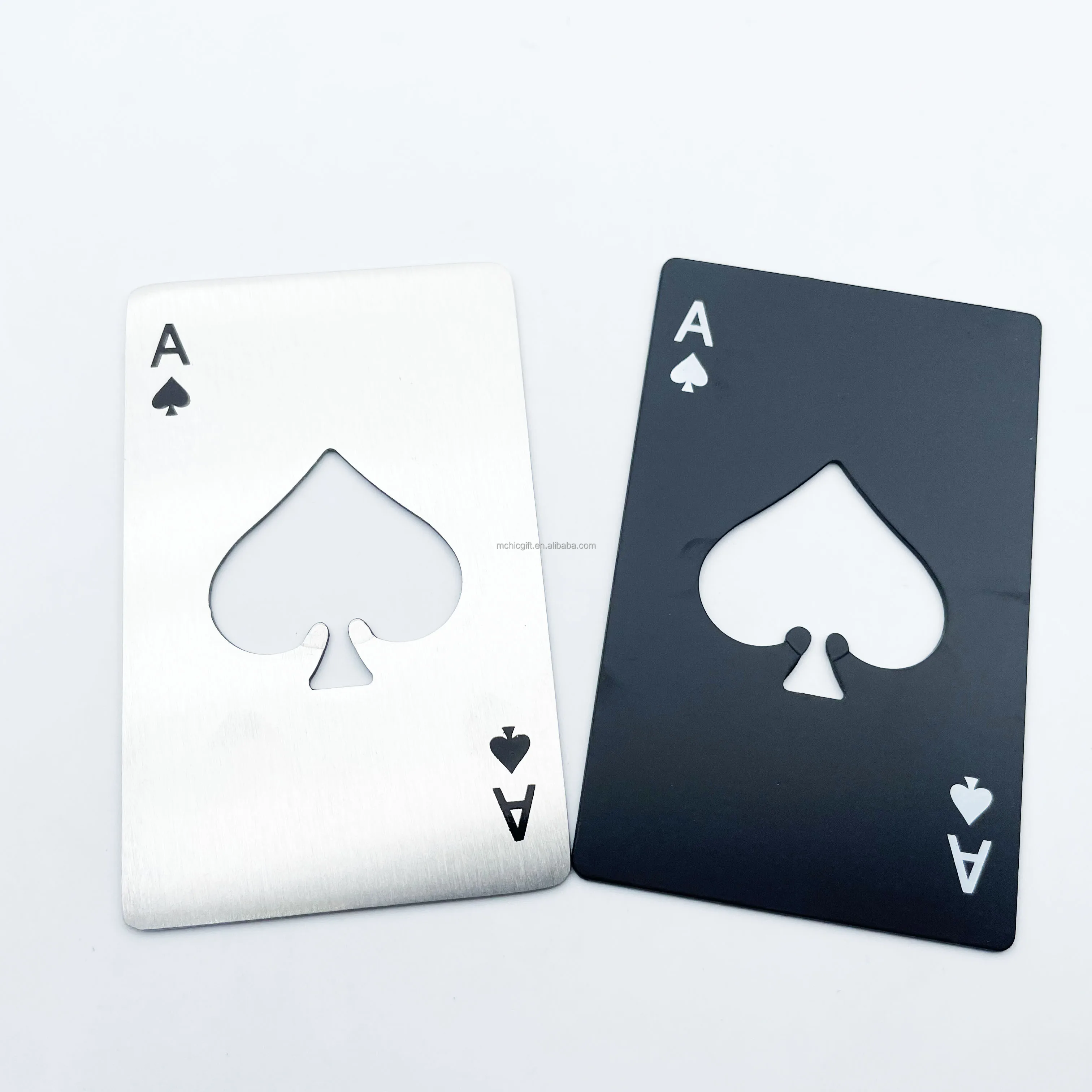 Good Poker Card Bottle Opener Wallet Size Stainless Steel,Ace Card Bottle Opener Playing Cards,Beer Bottle Opener