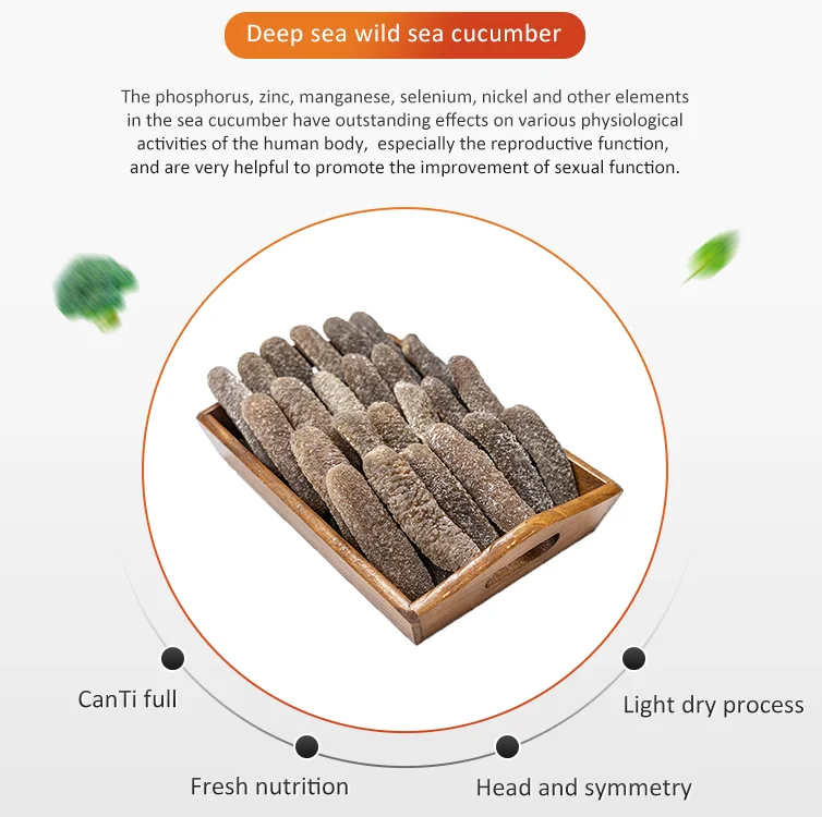 High Quality Round And Smooth Tube Sand Cucumber Dried Sea Cucumber From Australia