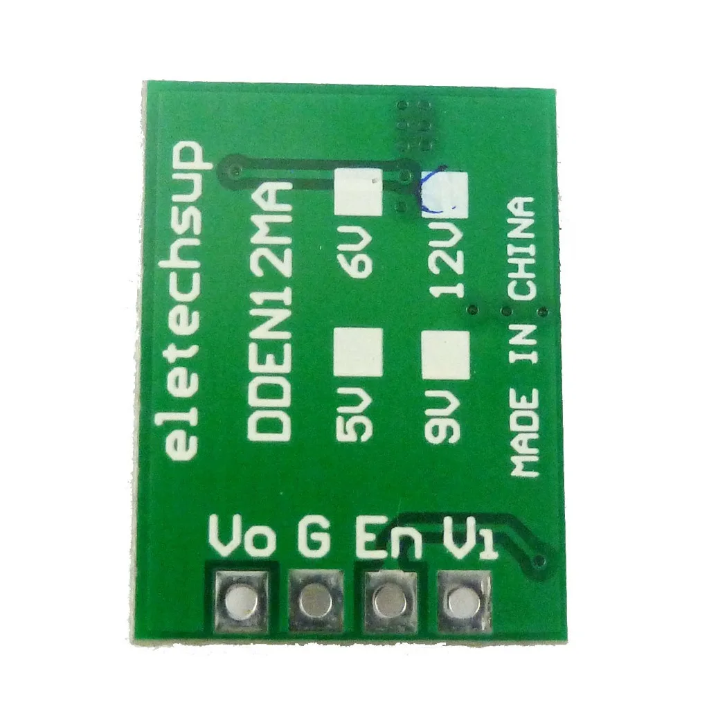 DDEN12MA with Enable ON/OFF DC-DC 3V 3.3V 3.7V 4.2V 5V to 5V 6V 9V 12V Step-up Boost Converter Voltage Regulate Power Supply