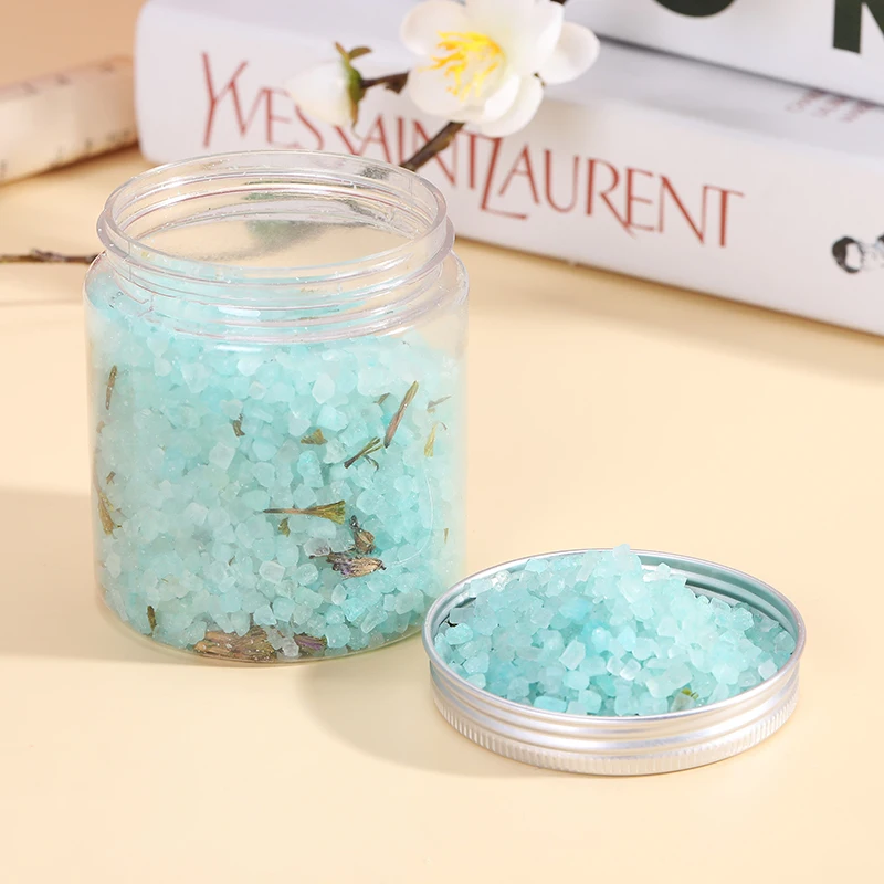 Hot selling custom private label dried flowers muscle relief relaxing natural sea bath crystals salt