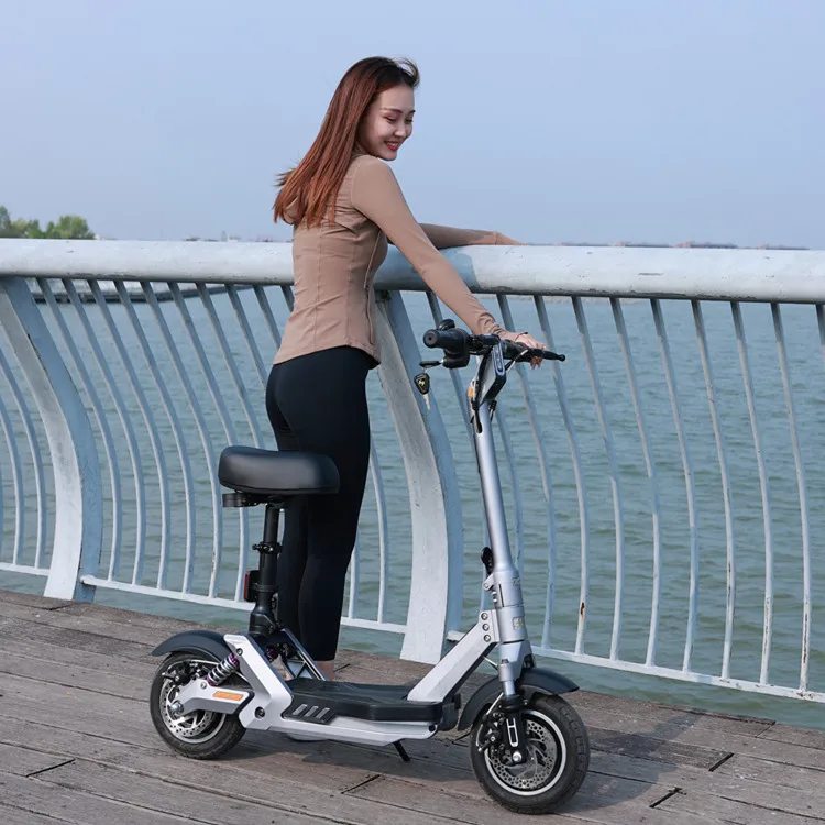 Lightweight scooter 11 inch fat tire dual motors folding off road electric scooters
