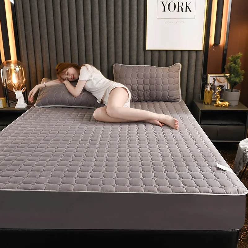 high-end Mattress Protector Quilted Fashion fitted sheet For family