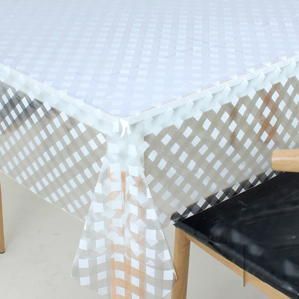 Южноамериканский рынок Лидер продаж белая скатерть из ПВХ с принтом