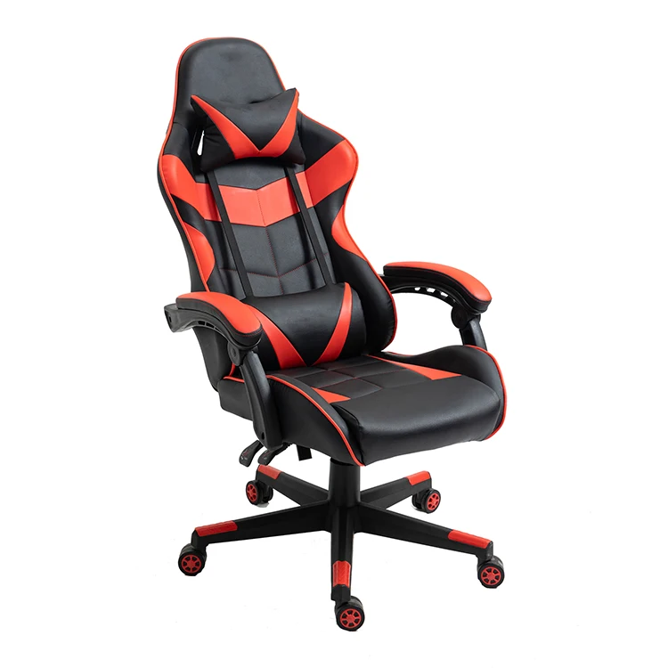 Adjustable Racing Ergonomic Leather Gaming Chair Swivel Chair with Lift Style Metal and Iron Material