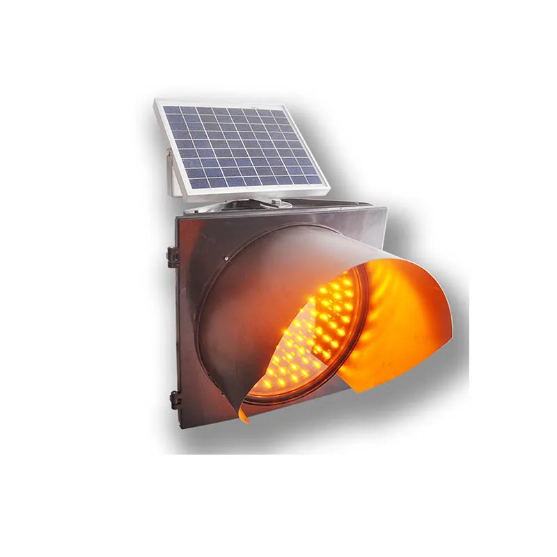 
Factory Wholesale Traffic Led Solar Light Hot Sale 300 Yellow Flashing Light 