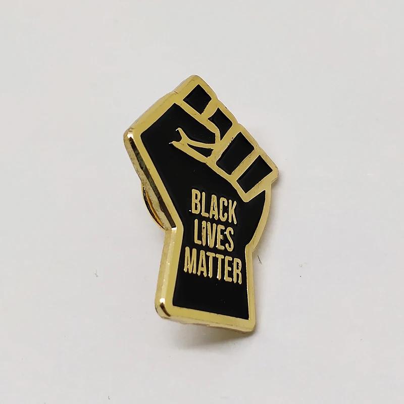 Direct Sale Hard Enamel Pin Badge Black Lives Matter Lapel Pins
