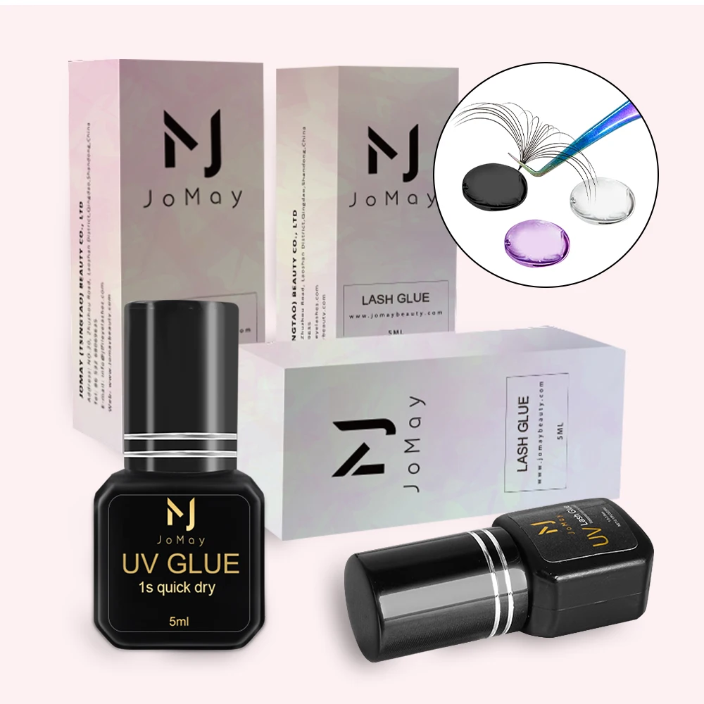 Special for uv lamp Waterproof Eyelash Extension Glue Custom Lash Glue For Eyelash Extension Black Clear UV Eyelash Glue