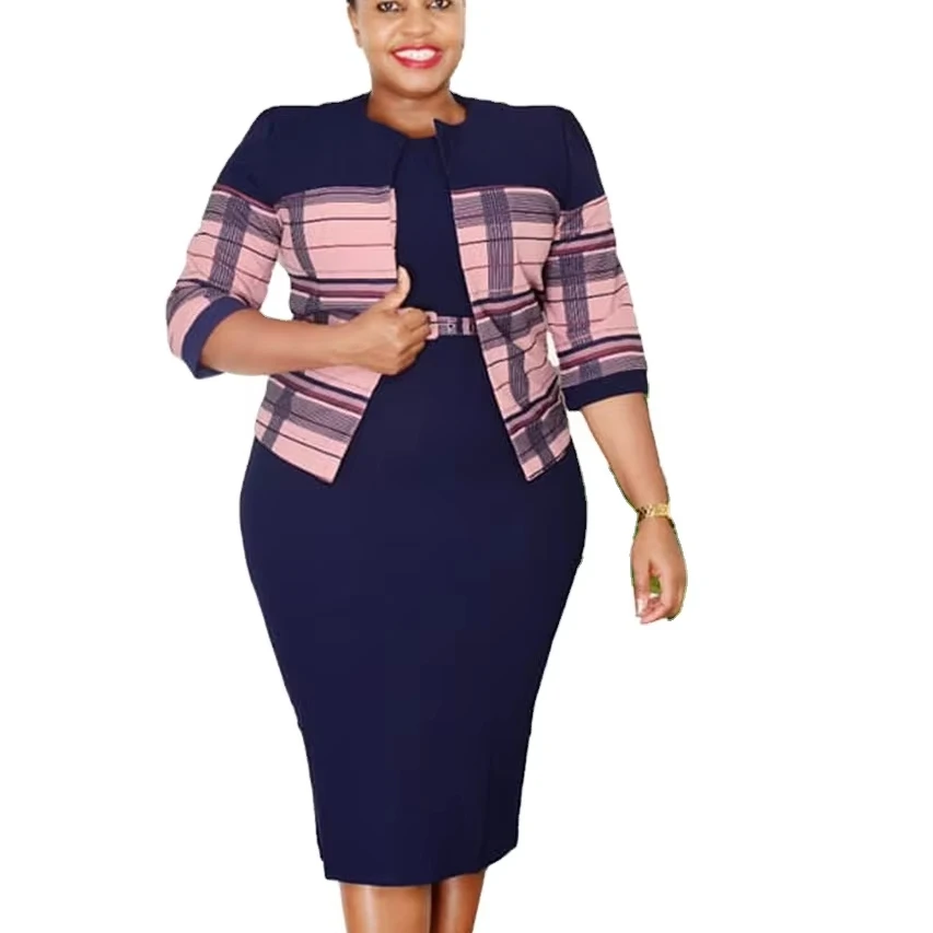 DG064020 Pus size h d african clothing suits, church dress for women modest