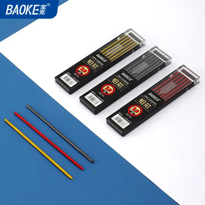 Mechanical Pencils Wood Flooring Marker Drawing Woodworking Solid Carpenter Pencil Replace Core