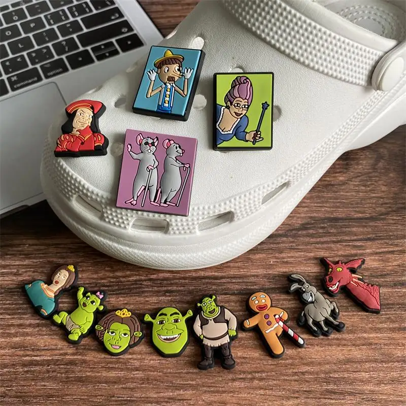 Custom Shoe Charm Clog Charm Soft PVC for Kid Clog  Customized Cartoon monster shoes Charm