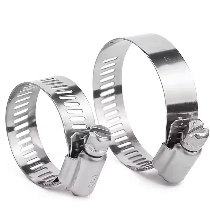 304 Stainless Steel Pipe Clamp Ring Durable and Corrosion Resistant Hand Screw for Water Pipe Gas Burner Waterproof Washers