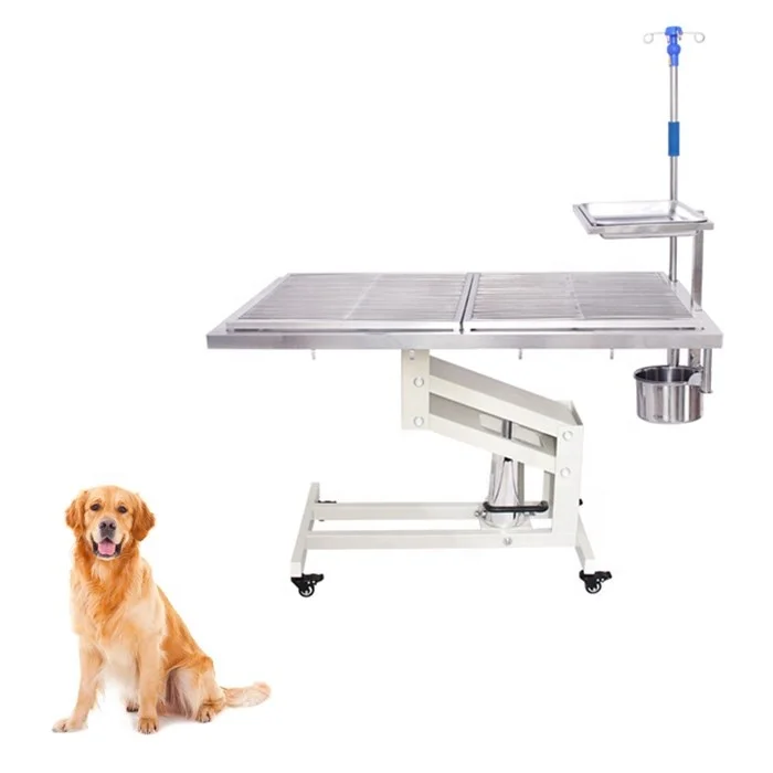 hospital animal constant temperature electric stainless steel lifting beauty table Pet operating table