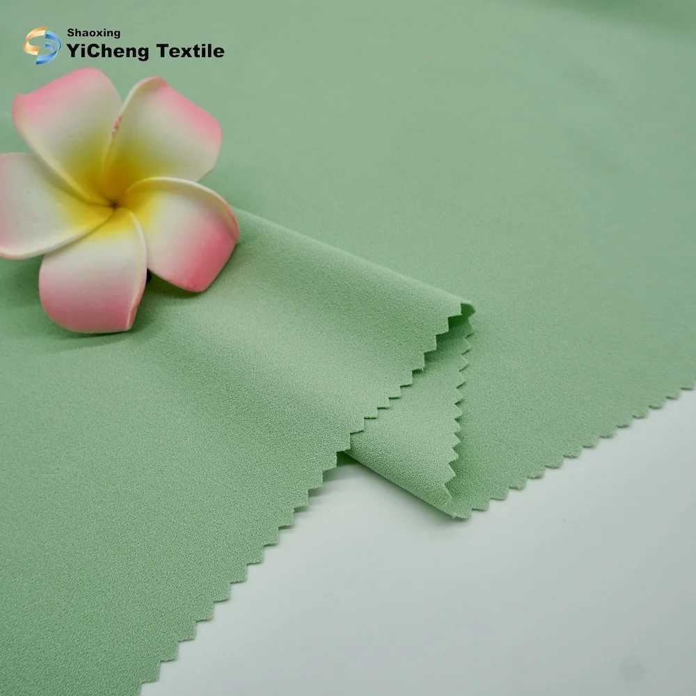Hot Sale Fashion 75d 100d 150d Heavy Stretch Moss Crepe Fabric for Dress in Stock