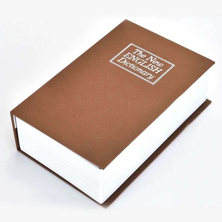 Accept custom Book Safe Metal Security key type cash drop saving money bank box