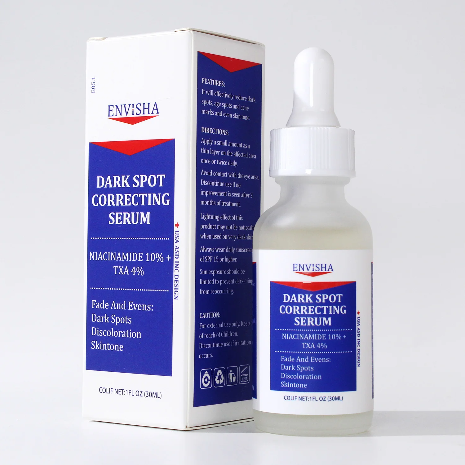 New Skin Care Serum Deeply Brightening With Vitamin C 10% Niacinamide + 4% Tranexamic Acid Dark Spot Correcting Face Serum