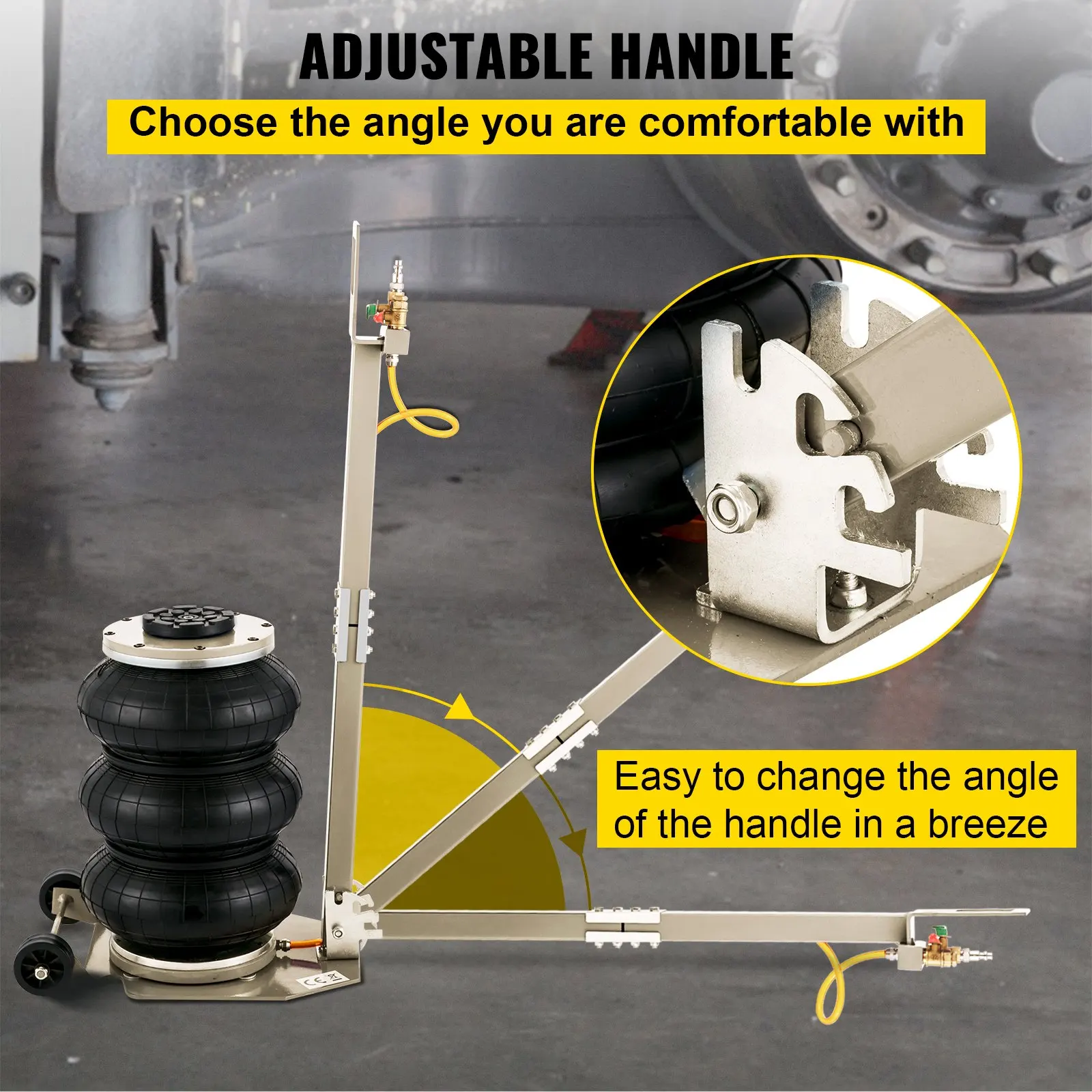 3 layers long handle Air lift bag Jack Car Lifting Jacks