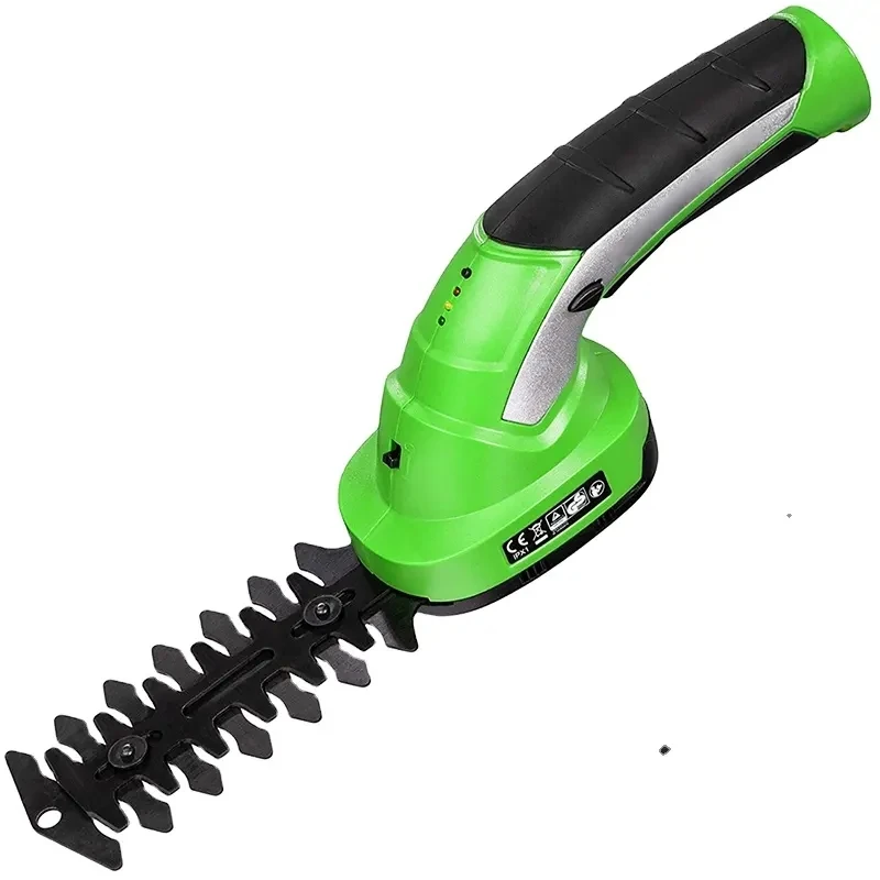 2 in 1 Garden Grass Shrub Shear 7.2V 120mm Electric Mini Hedge Trimmer