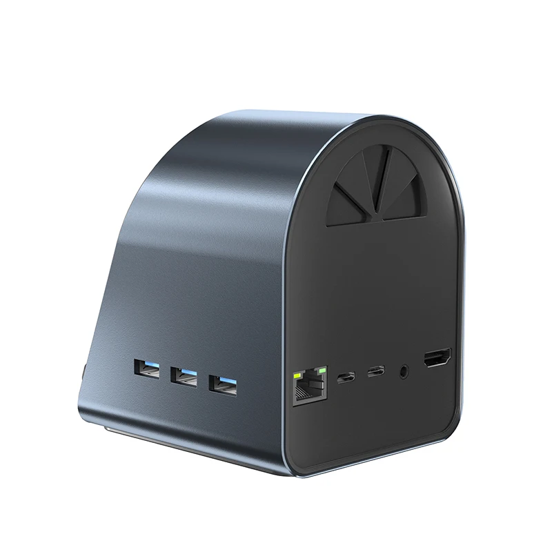 10 in 1 type c multifunctional hub Fast charging USB3.0 RJ45 1000Mbps PD100W wireless charging  Laptop Converter