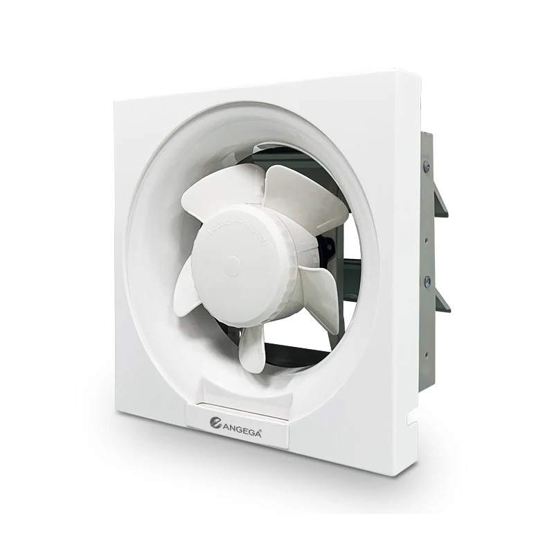 Angega AD6 8 10 12 дюймов пластиковый металлический задний квадратный настенный оконный затвор вытяжной вентилятор для ванной комнаты кухонный вентиляции
