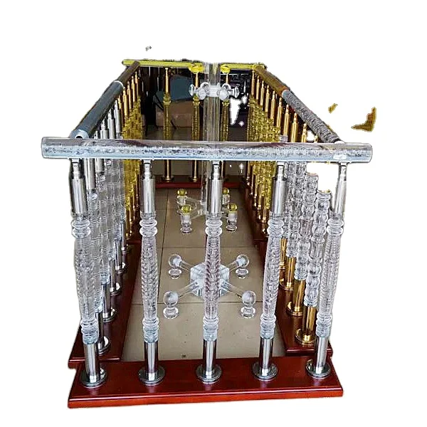 High Grade indoor clear acrylic baluster /plastic glass stair handrail China supplier