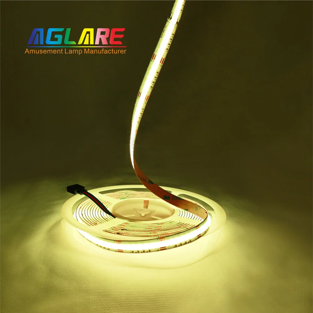 Indoor Use 24V Flexible RGB IC Strip Light Magic White with Running Water Effect Smart COB LED Strip Light