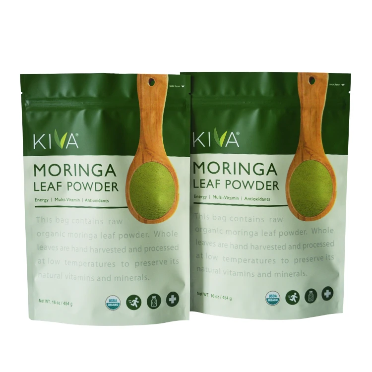 Compostable Mylar & Aluminum Foil Stand Up Zip Lock Pouch Custom For Coffee Packaging Bag