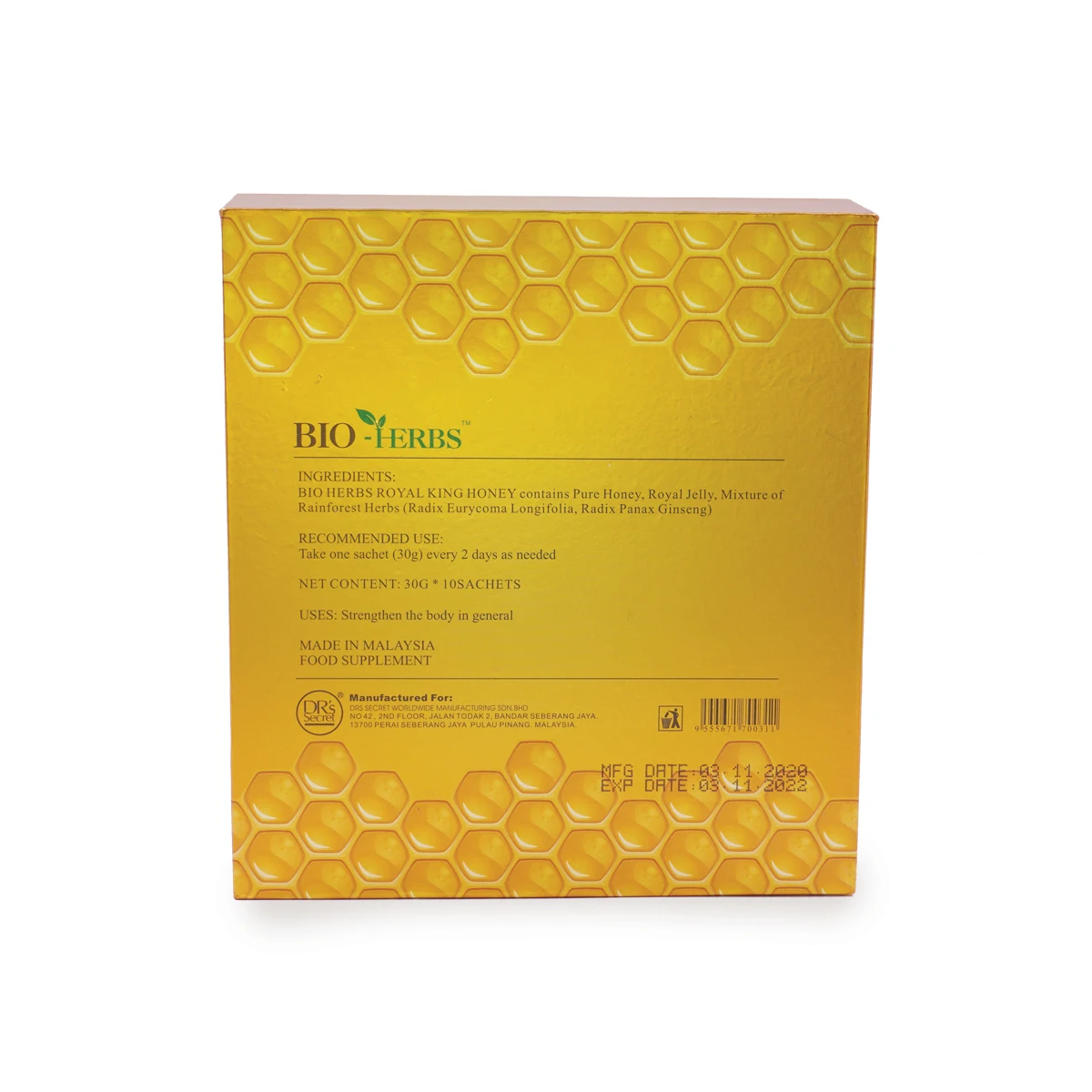 Royal King Honey Drs Secret Malaysia Manufacturer Halal HACCP Distributors Producer Original Natural  Products