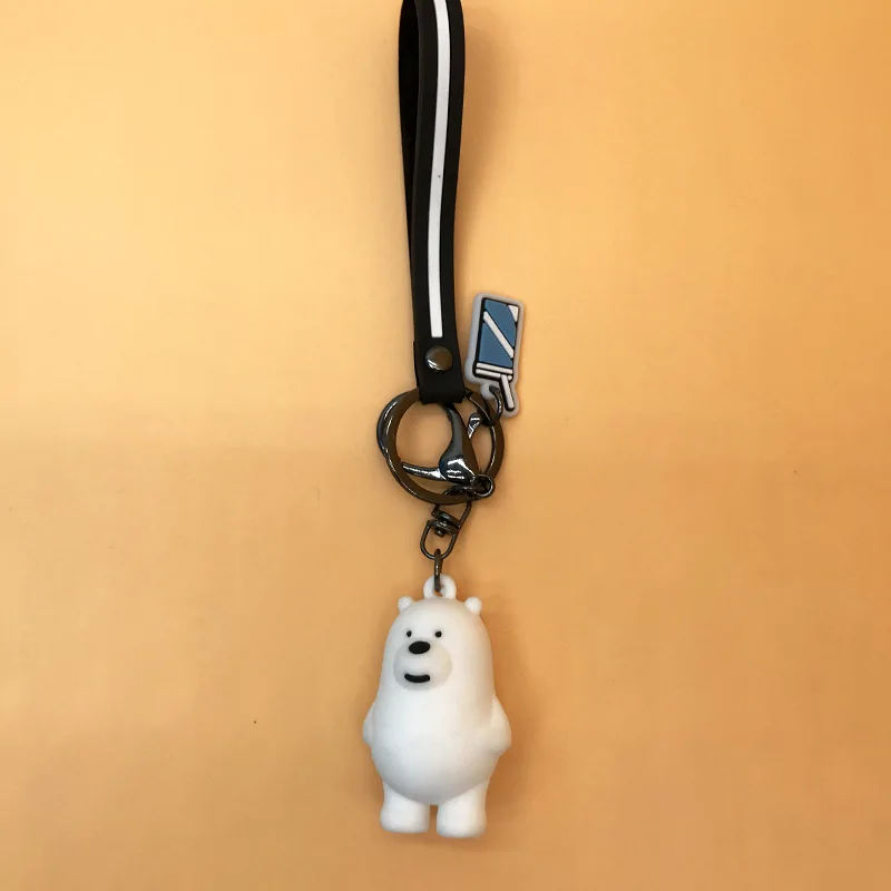 new product sanrio keychain rubber key chains louis teddy bear key chain