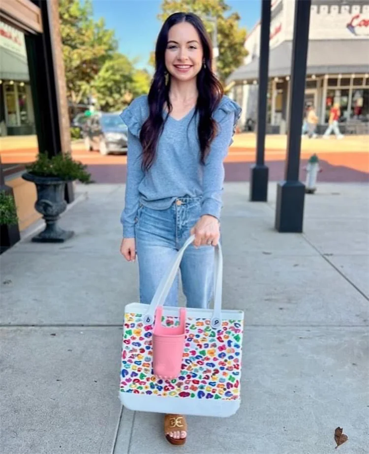 Hot Popular Waterproof Eva Tote XL Large Shopping Basket Bags Beach Silicone Nurse Eco Jelly Candy Lady Bogg Bag